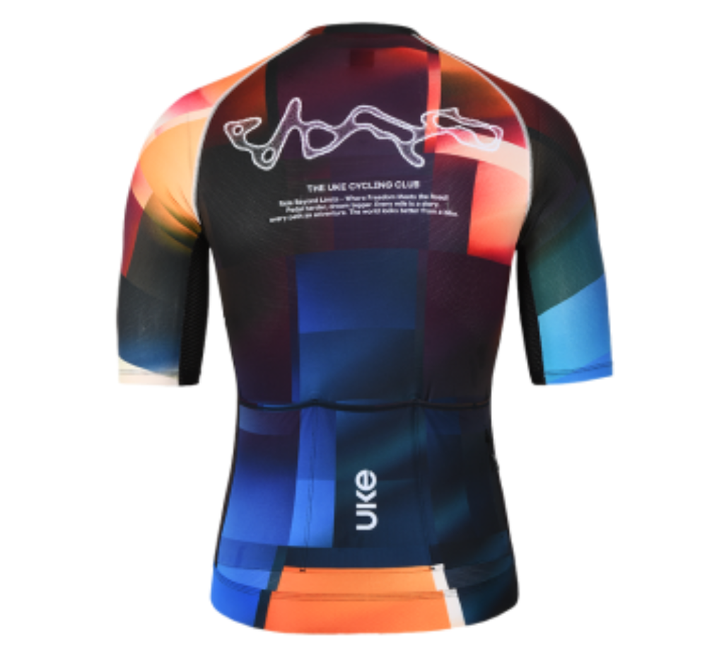 UKE RP500 Men's Short Sleeves Jersey (Blue/Orange)