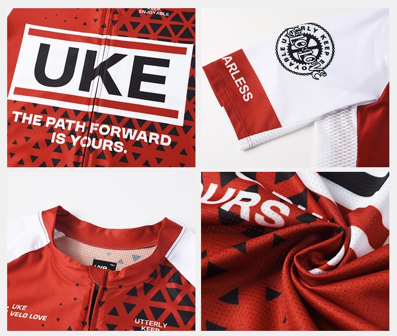 UKE RP500 Men's Short Sleeves Jersey (Red)