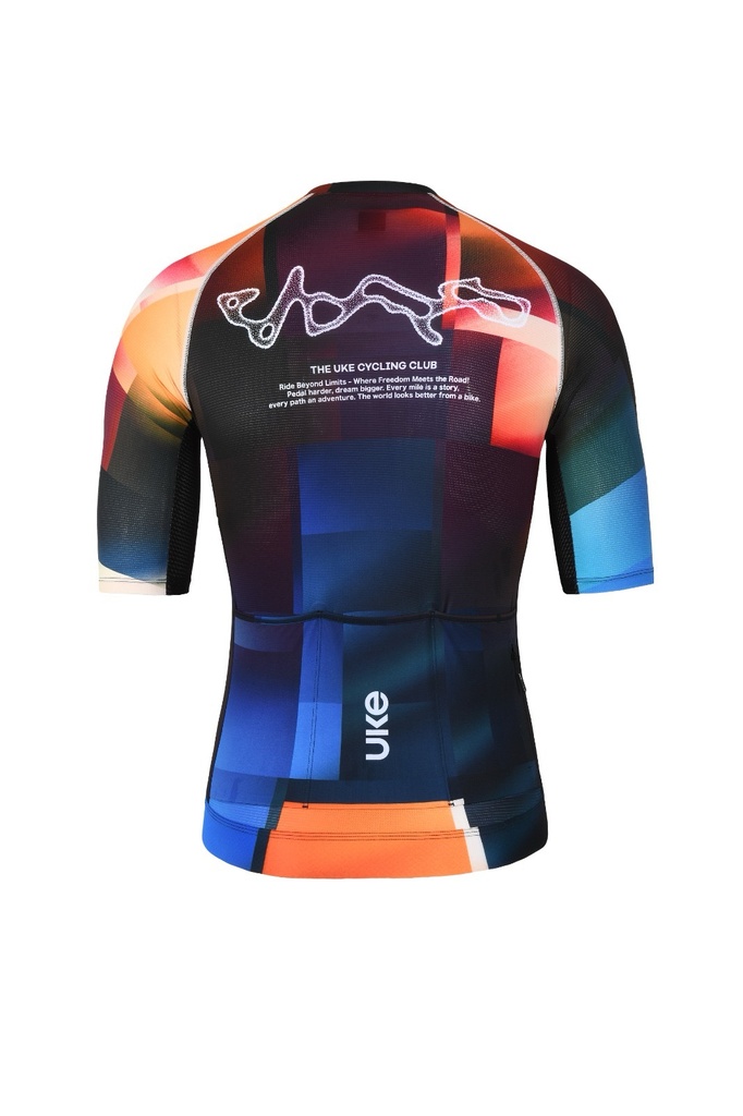 UKE RP500 Men's Short Sleeves Jersey (Blue/Orange)