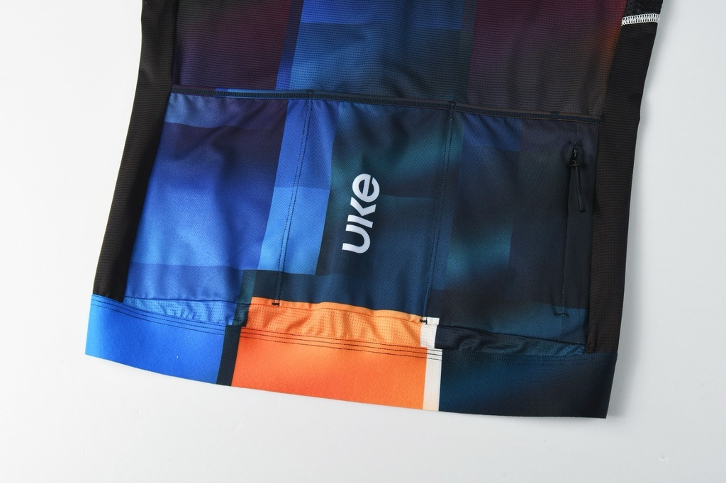 UKE RP500 Men's Short Sleeves Jersey (Blue/Orange)