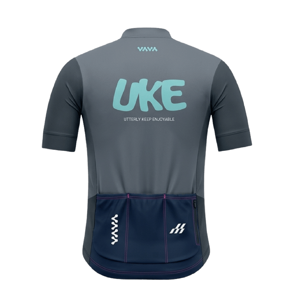 UKE RP500 Men's Short Sleeves Jersey (Blue Grey)