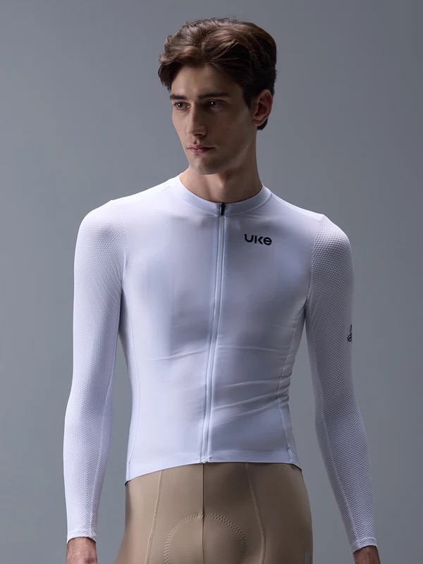 UKE RC200 Men's Long Sleeves Jersey (White)