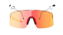 NEON Arrow 2.0 X21 S Glasses (White Matt PH PL Red, CAT 1-3)