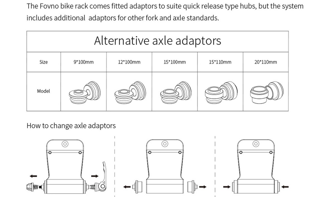 FOVNO SUCKER ROOF RACK FOR ONE BIKE BLACK