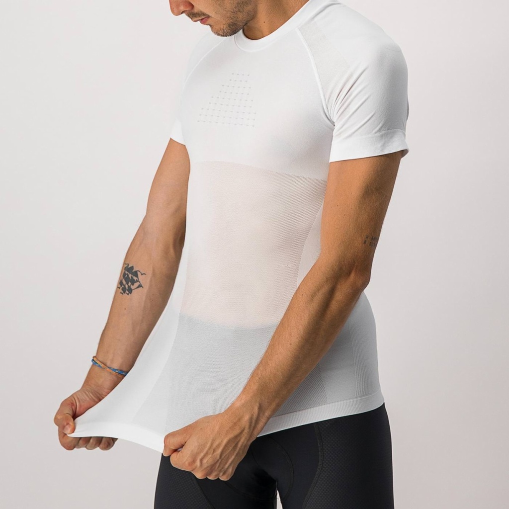 CASTELLI BASE LAYER CORE SEAMLESS SHORT SLEEVE WHITE 2XL