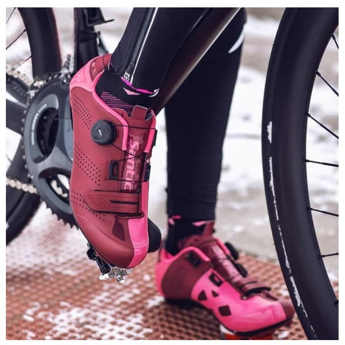 Santic Women's Cycle Shoes LS17006H 39 Black Pink