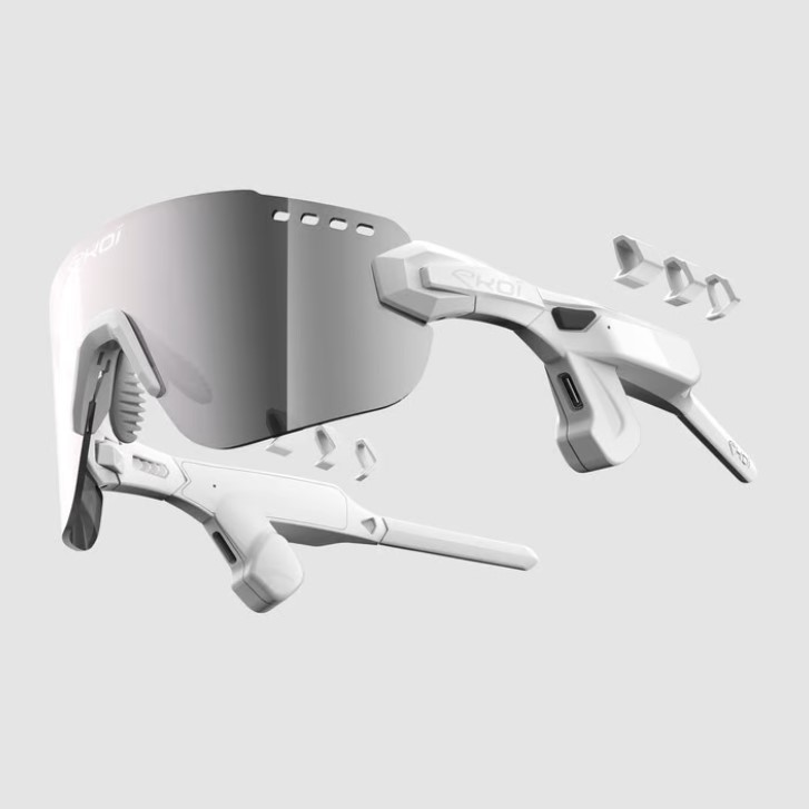 EKOI PREMIUM 80 AUDIO MUSIC BLUETOOTH GLASSES WHITE