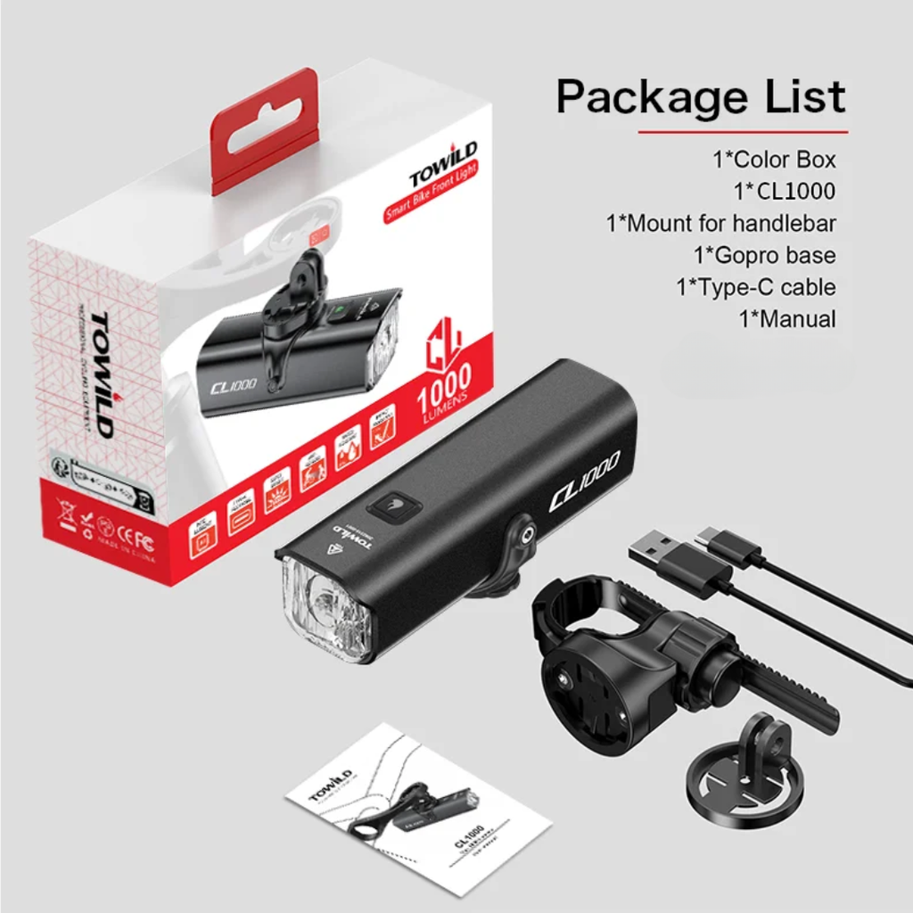 TOWILD CL1000 Front Light