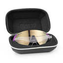 NEON Canyon HD Glasses with Premium Hard Case (Black Matt Purple HD Vision, Cat 3)