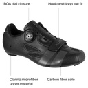 LAKE SHOE CX218 (Black, Grey, 47, Wide)