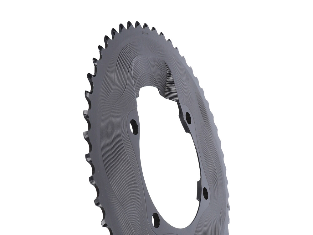 ALUGEAR Chainring Set 2x11speed Round for 110 BCD 4b Shimano Asymmetric (52T-36T ,Black)