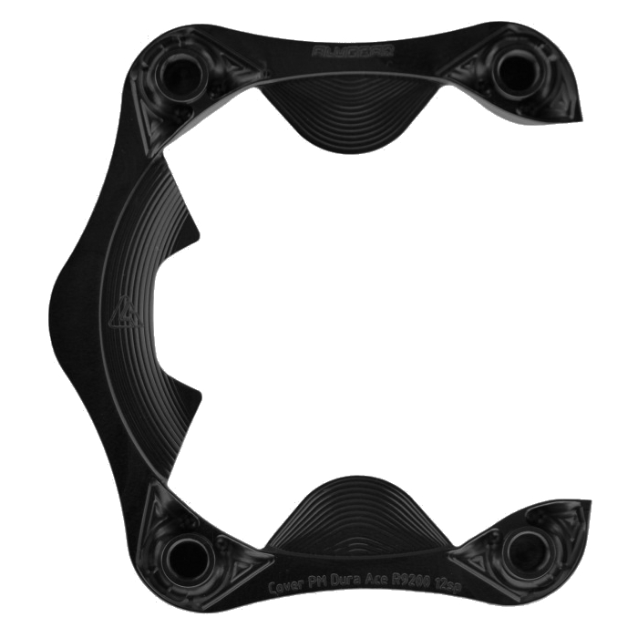 ALUGEAR PM R9200-P Chainring Cover (12Speed Dura-Ace with Power Meter, Black)