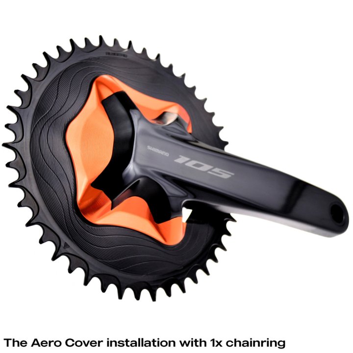 ALUGEAR R7100 Chainring Cover (12Speed 105 Cranks, Black)