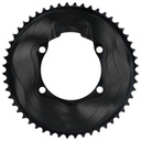 ALUGEAR Chainrings Set 2x12speed Round for 110 BCD 4b Shimano Asymmetric (54T-40T,Black)