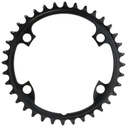 ALUGEAR Chainrings Set 2x12speed Round for 110 BCD 4b Shimano Asymmetric (54T-40T,Black)