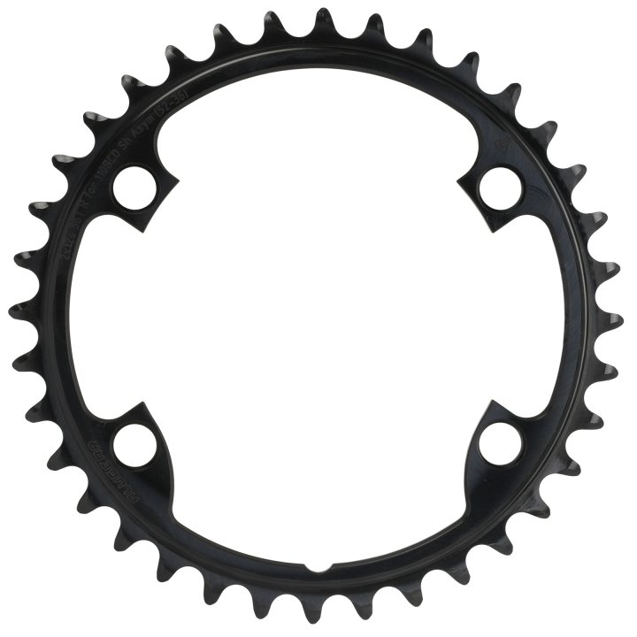 ALUGEAR Chainrings Set 2x12speed Round for 110 BCD 4b Shimano Asymmetric (50T-34T ,Black)