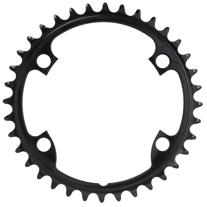ALUGEAR Chainrings Set 2x12speed Round for 110 BCD 4b Shimano Asymmetric (52T-36T ,Black)