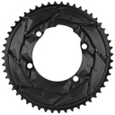 ALUGEAR Chainrings Set 2x12speed Round for 110 BCD 4b Shimano Asymmetric (52T-36T ,Black)