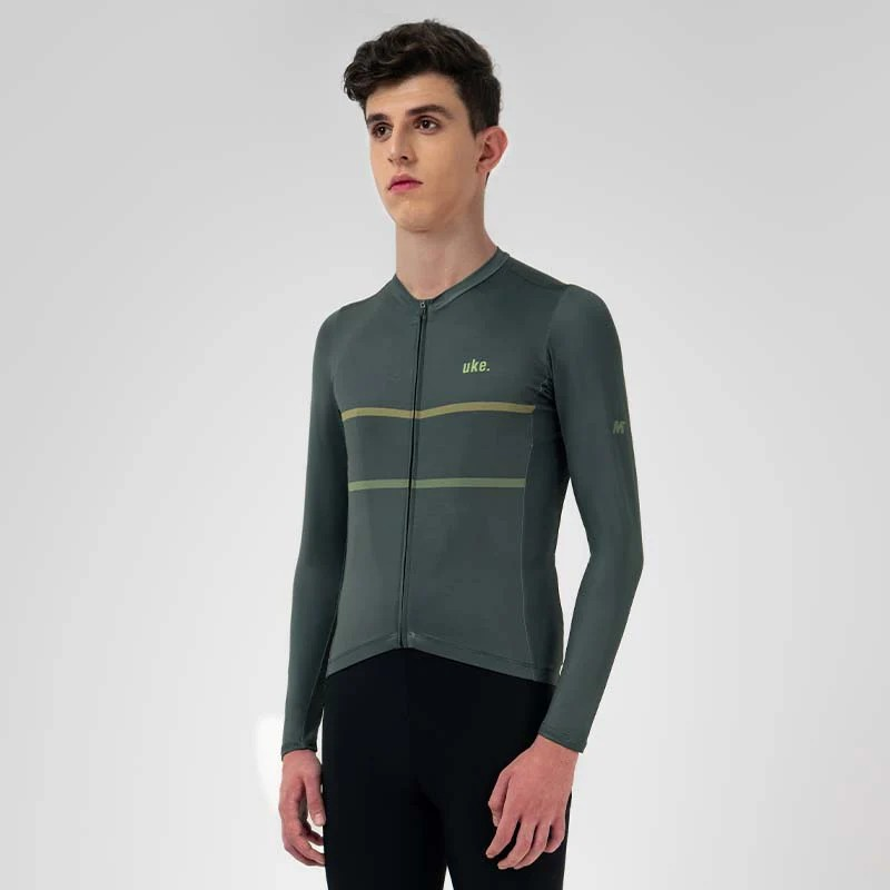UKE Men's Training LS Jersey A002 (Stone Green)
