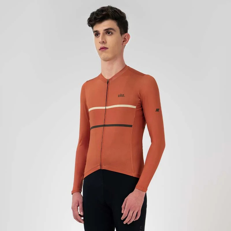 UKE Men's Training LS Jersey A002 (Brick Red)