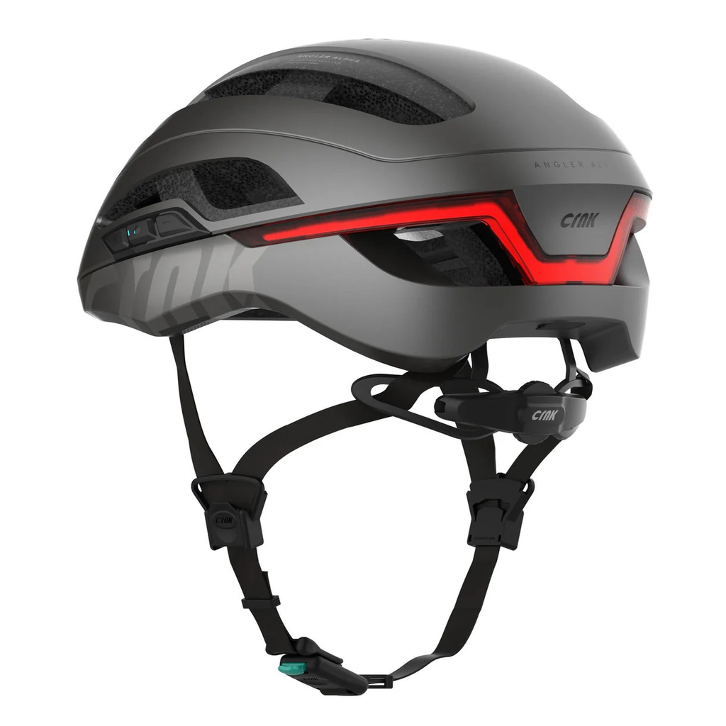 CRNK Angler Alpha Helmet (Metallic Black, Medium 55-58cm)