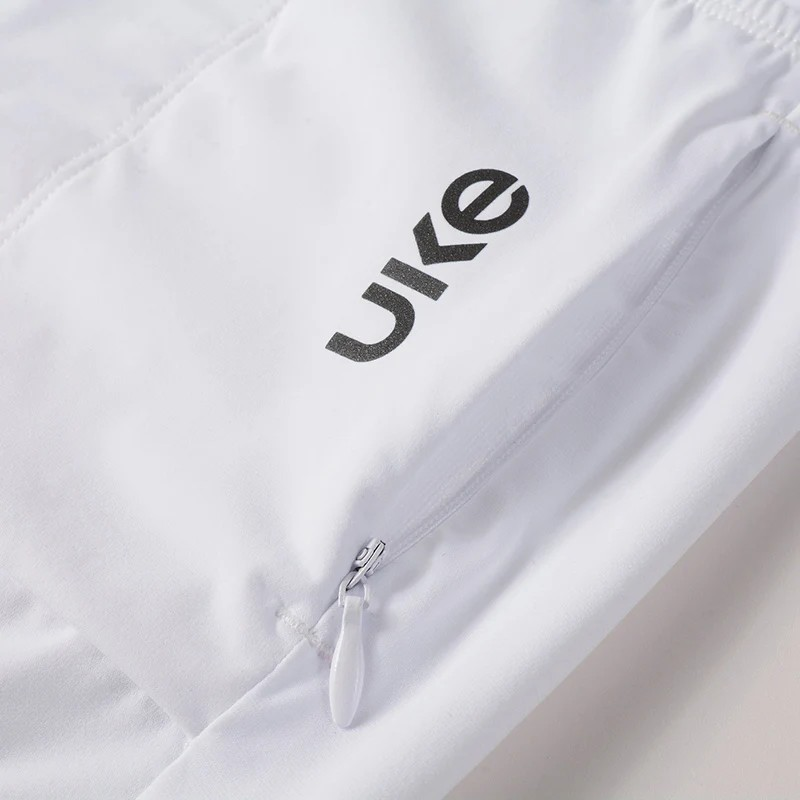 UKE High End Men's Short Sleeves Jersey (White Blue)