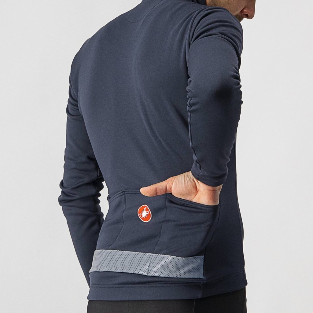 CASTELLI PURO 3 FULL ZIPP JERSEY (Saville Blue)