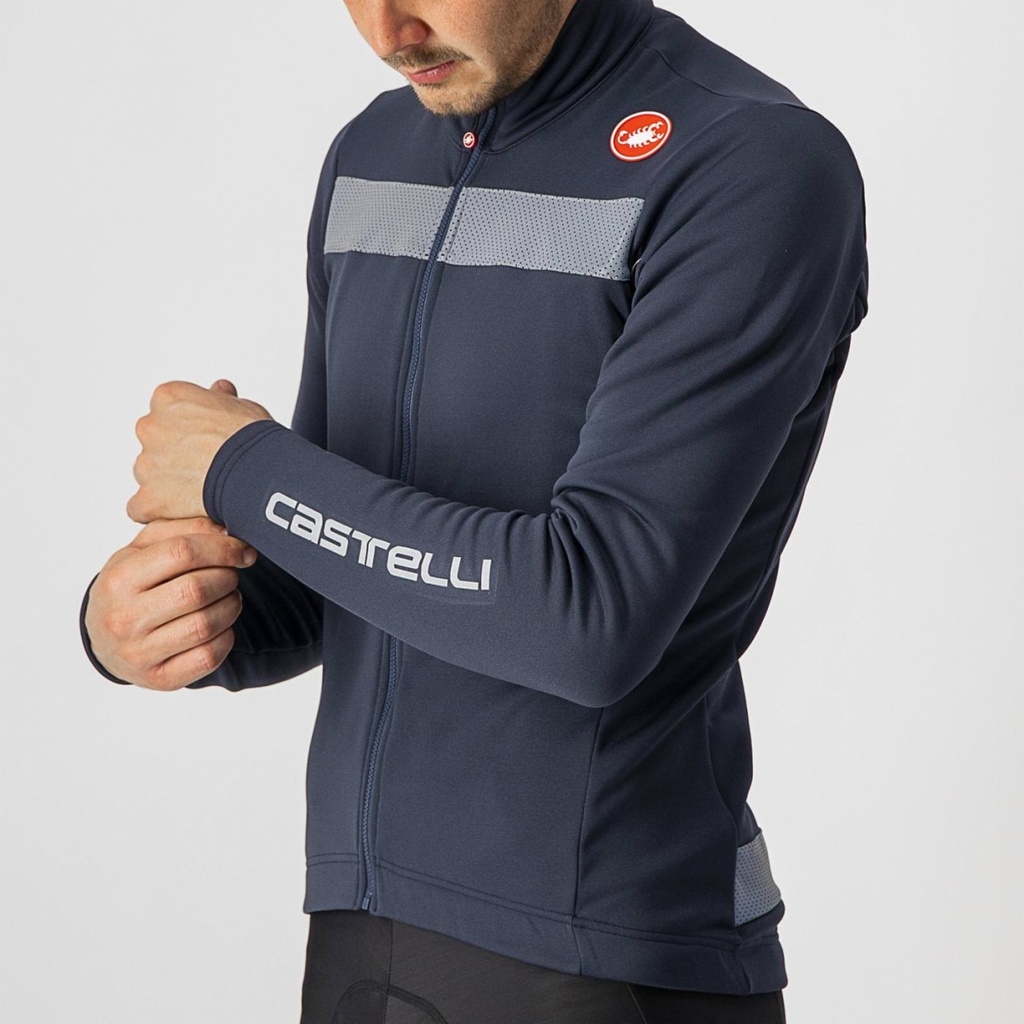 CASTELLI PURO 3 FULL ZIPP JERSEY (Saville Blue)
