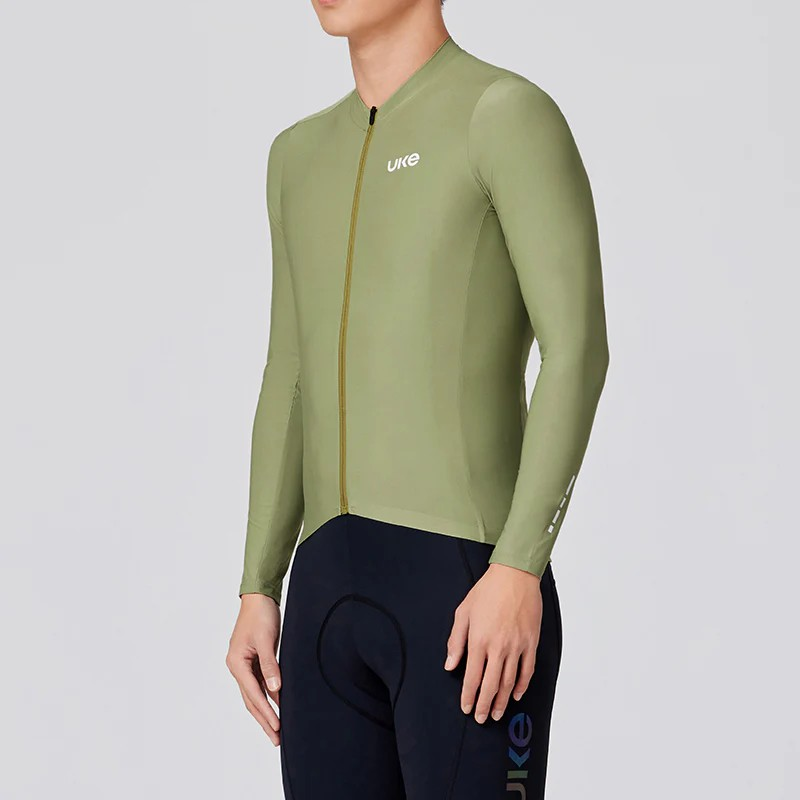 UKE Free Men's Long Sleeves Jersey (Bamboo Green)