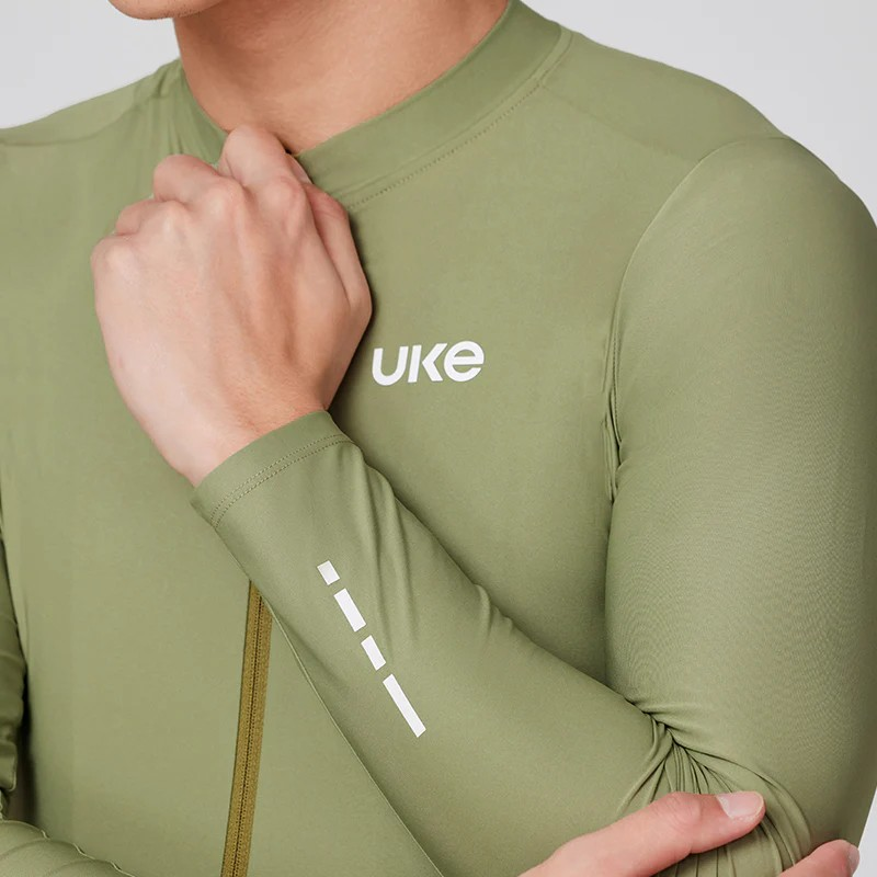 UKE Free Men's Long Sleeves Jersey (Bamboo Green)