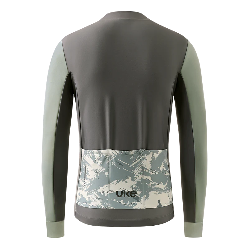 UKE Wind Wing Men's Thermal Jersey (Flower Coffee)