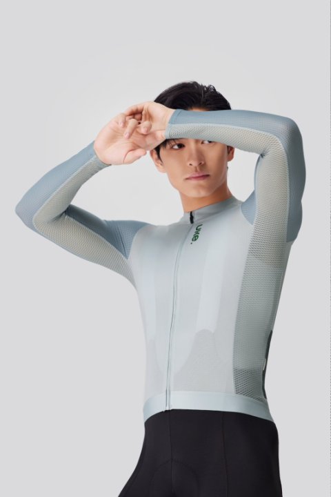 UKE Yuechuan Men's Long Sleeves Jersey (Pale Blue Grey)