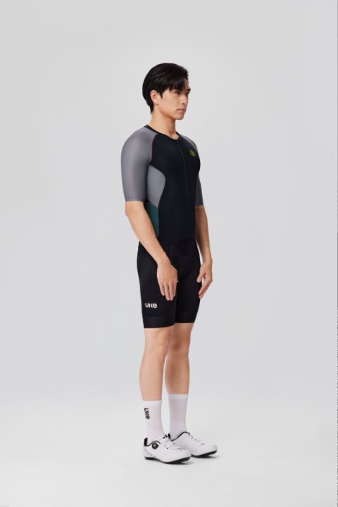 UKE Xiu Bai Men's Short Sleeves Jersey (Black Purple)