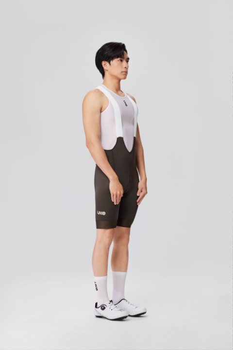 UKE Ying Xing Men's Bib Shorts (Brown)