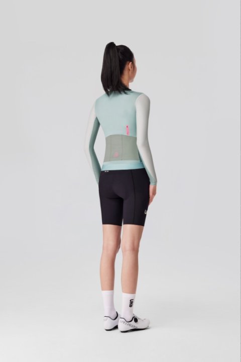 UKE Floating Scenery Women's LS Jersey (Sage Green)