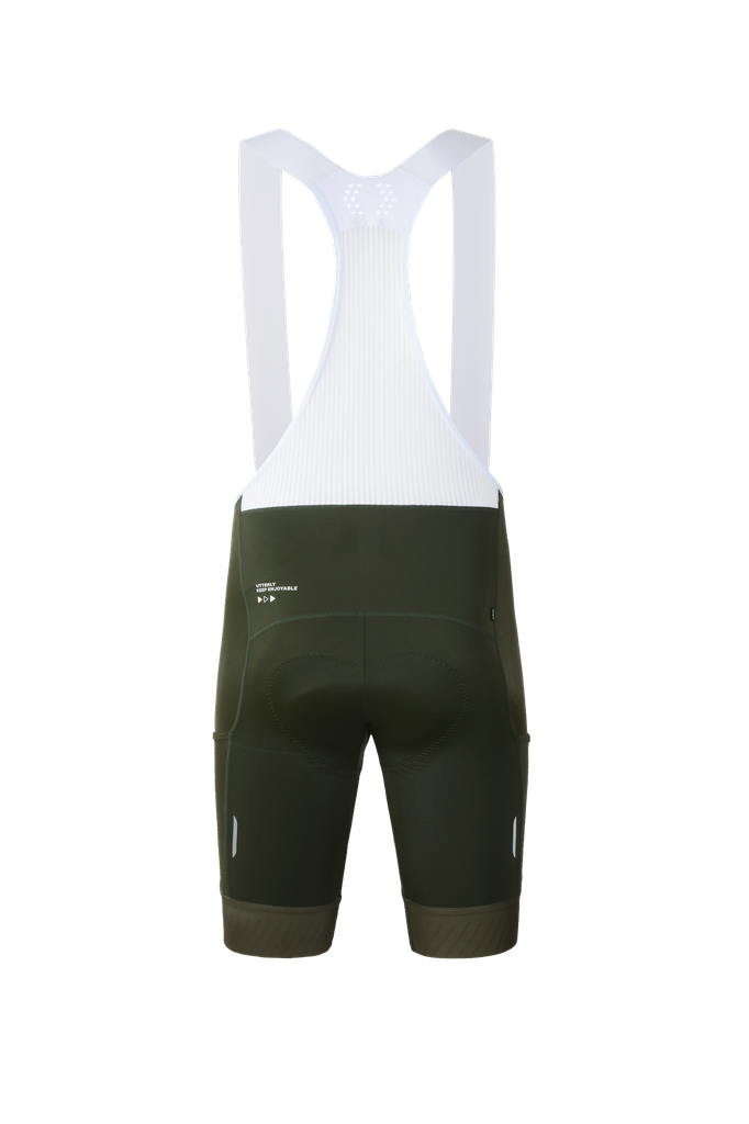 UKE Gao Wu Men's Cargo Bib Shorts (Army Green)