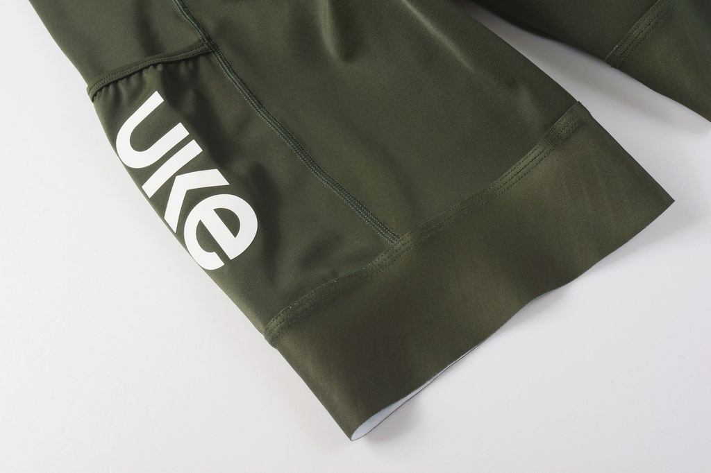 UKE Gao Wu Men's Cargo Bib Shorts (Army Green)