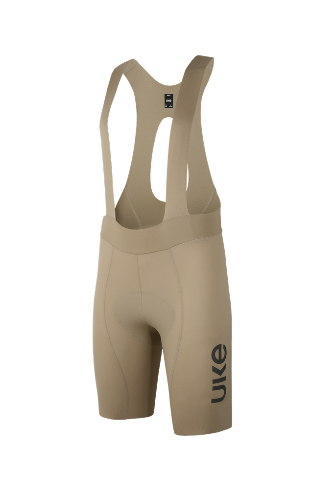 UKE Shatter the Sky Men's Seamless Bib Shorts (Grayish Brown)