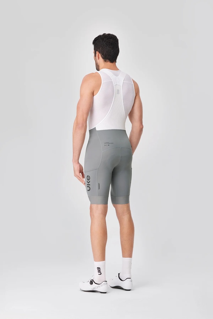 UKE Gao Wu Men's Cargo Bib Shorts (Silver Moon)