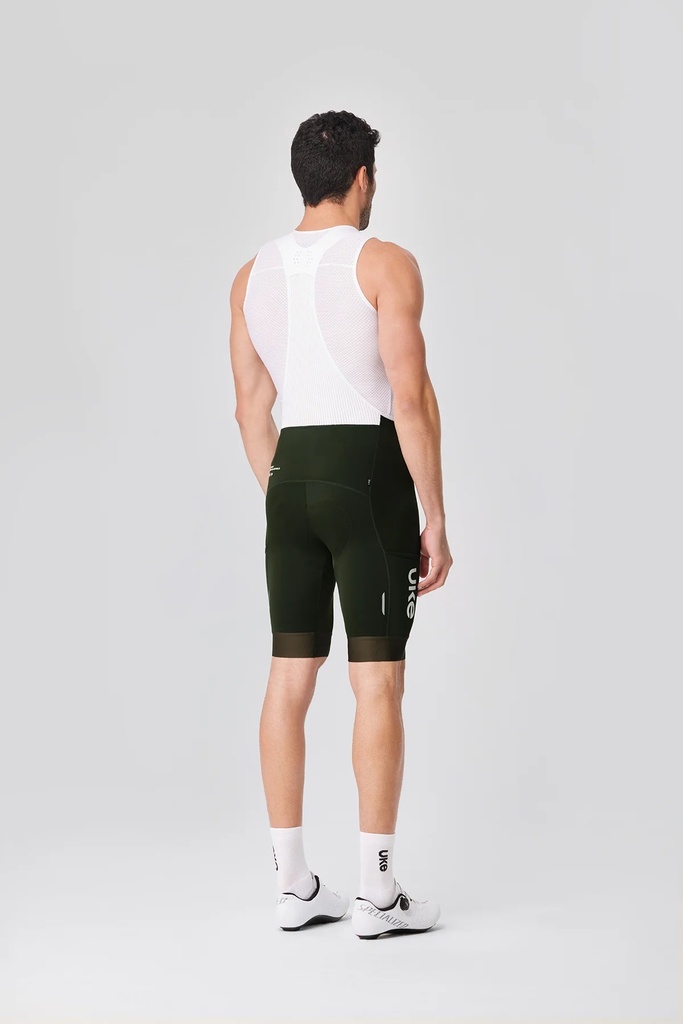 UKE Gao Wu Men's Cargo Bib Shorts (Army Green)