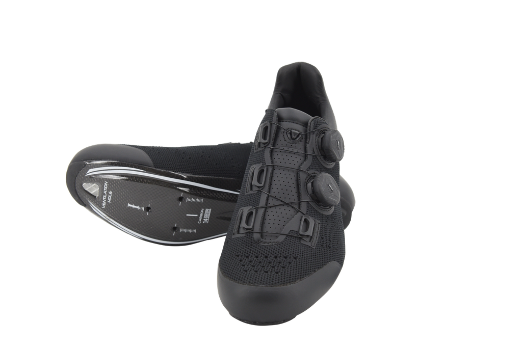 FLR FNT-9 Knit Road Shoes ( Black)