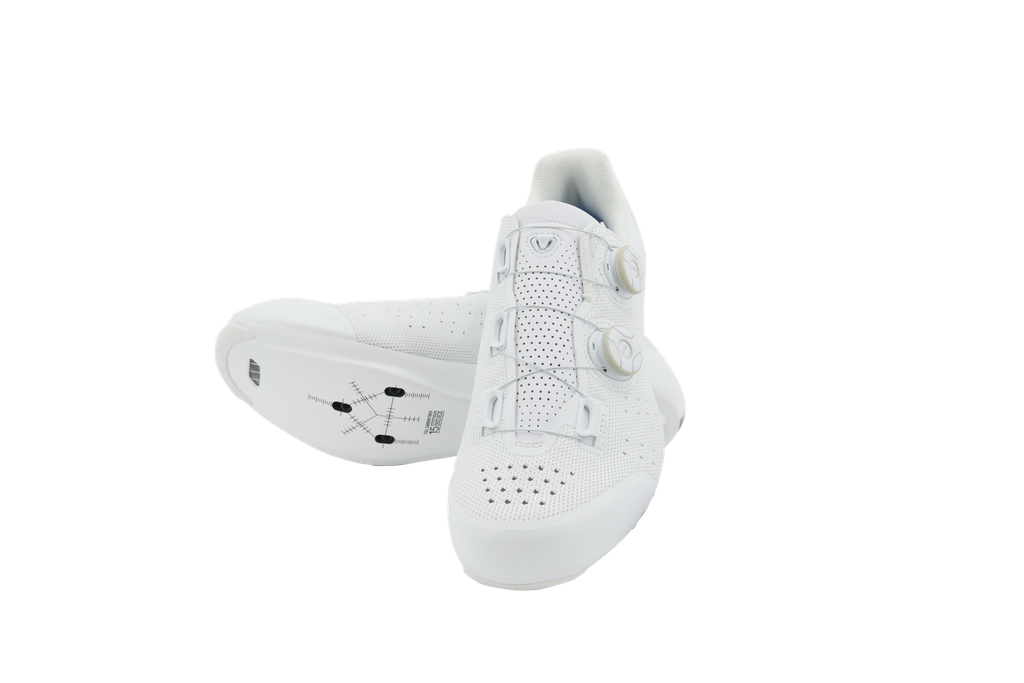FLR FNT-9 Knit Road Shoes (Pure White)