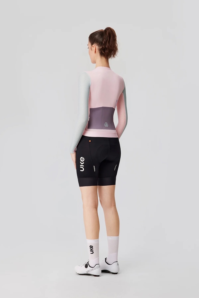 UKE Mu Floating Scenery Women's LS Jersey (Grey Pink)