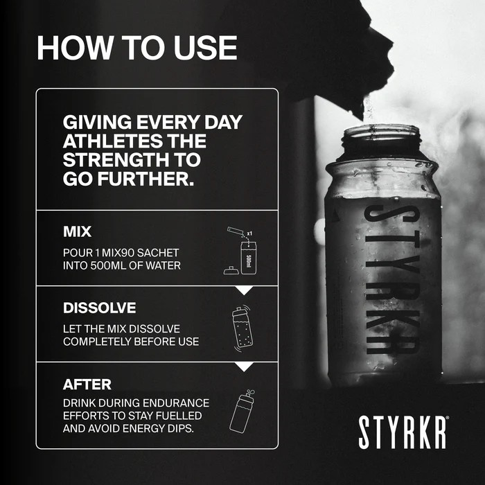 STYRKR MIX90 Caffeine+  Advanced Dual-Carb Drink 95g