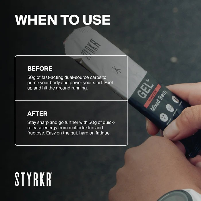 STYRKR GEL50 Dual-Carb Energy Gel (Mixed Berry)