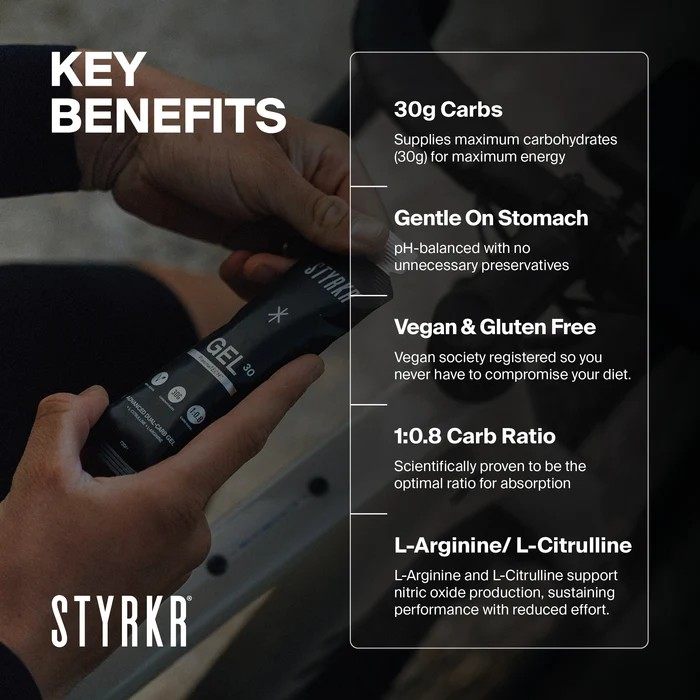 STYRKR GEL30 Dual-Carb Energy Gel