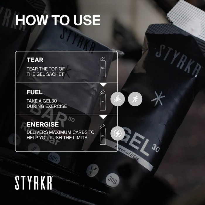 STYRKR GEL30 Dual-Carb Energy Gel