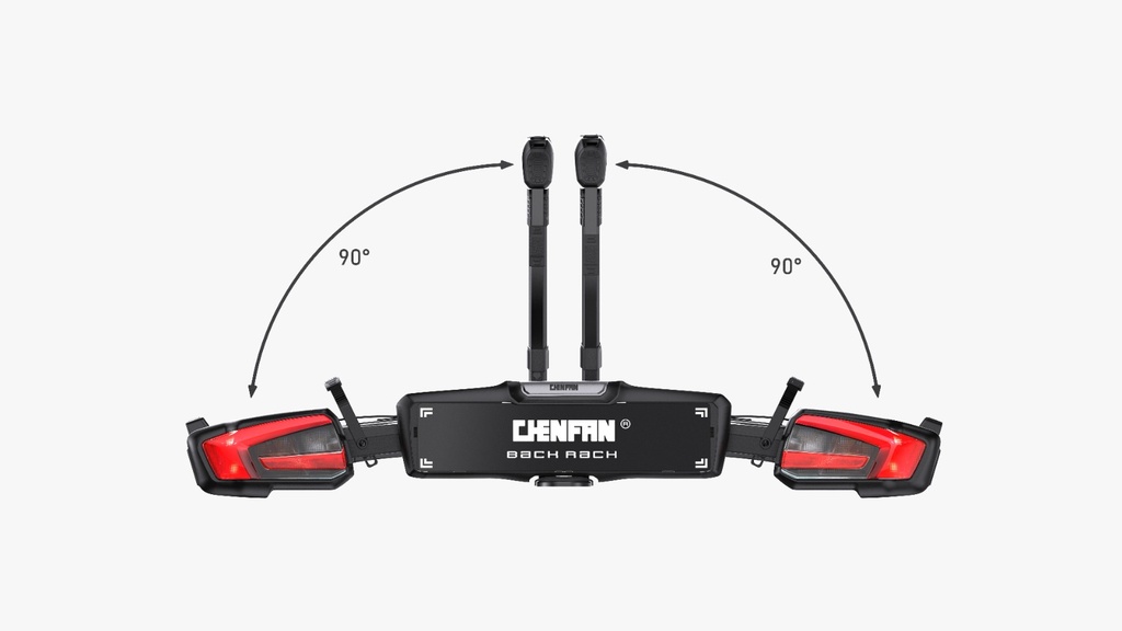 CHENFAN Tow Ball Rear Mount Bike Carrier (Two Bikes)