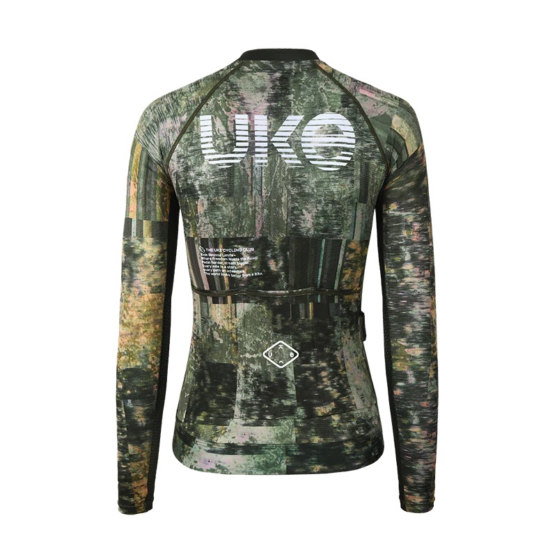 UKE RP500 Women's Long Sleeves Jersey (Rosemary Brown Green)