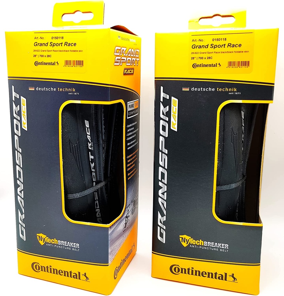 CONTINENTAL GRAND SPORT RACE FOLDING TYRE BLACK 700x25